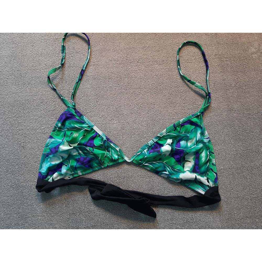 George Bikini Top Womens Large 12-14 Tie Closure